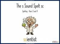 The s Sound Spelt sc - Years 3 and 4